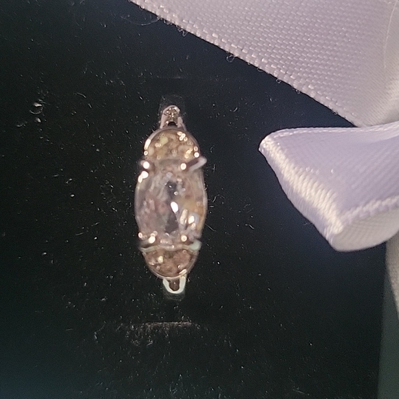 Cubic zirconia 16mm-20mm sterling silver rings - Picture 2 of 2